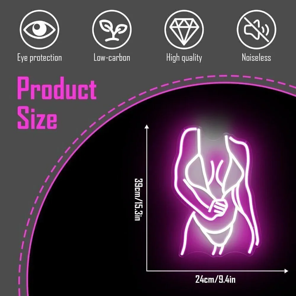 🆕Body Neon Signs for wall decor LED cave sexy Club Bar Home Party Gifts